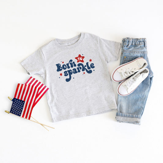 Born To Sparkle | Toddler Graphic Short Sleeve Tee