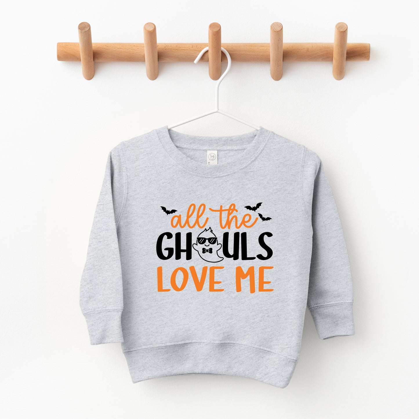 All The Ghouls Love Me Bats | Toddler Graphic Sweatshirt