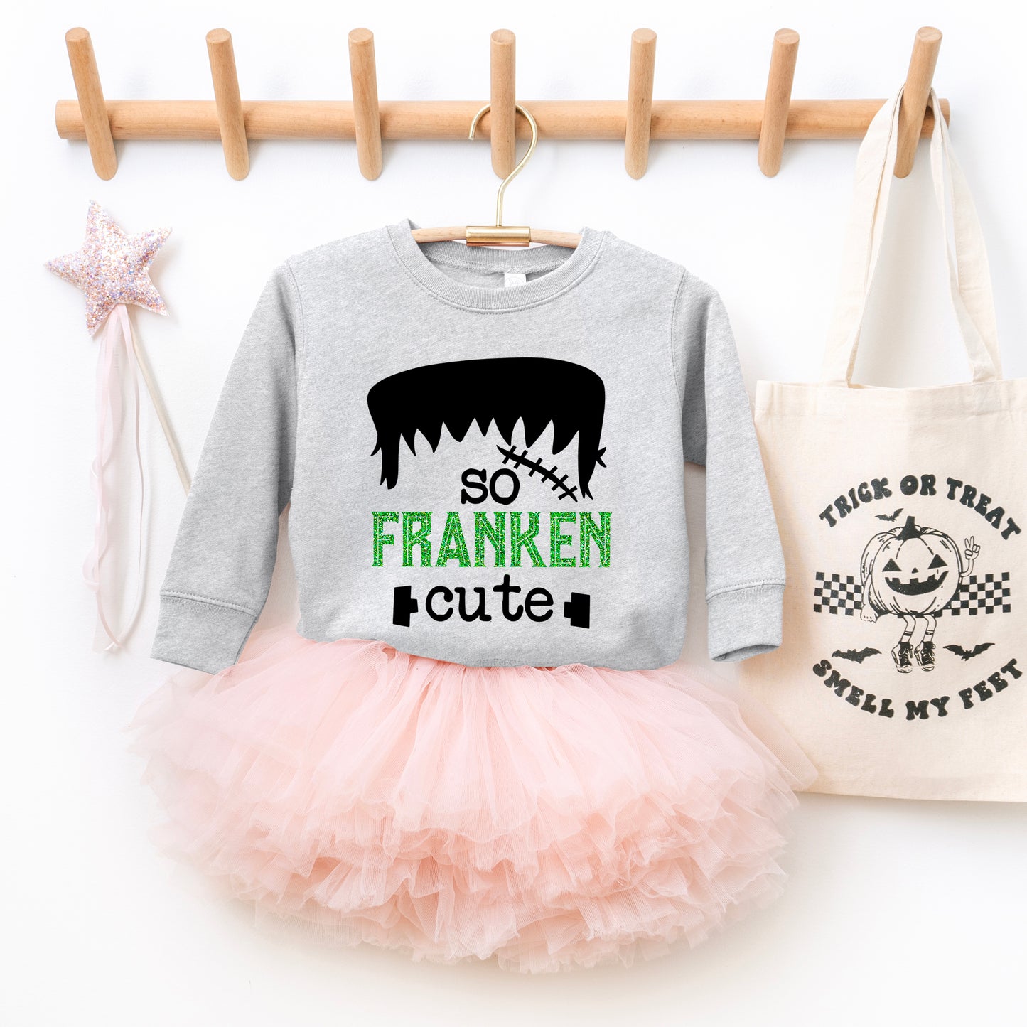 So Franken Cute Glitter | Youth Ultra-Soft Graphic Sweatshirt