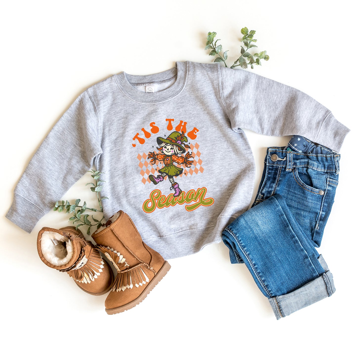 Tis The Season Scarecrow | Toddler Graphic Sweatshirt