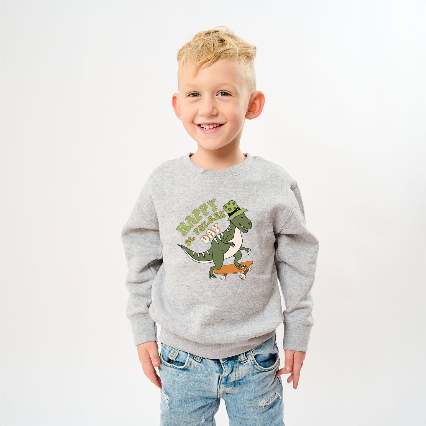 Happy St. Pat-Rex Day | Youth Ultra-Soft Graphic Sweatshirt