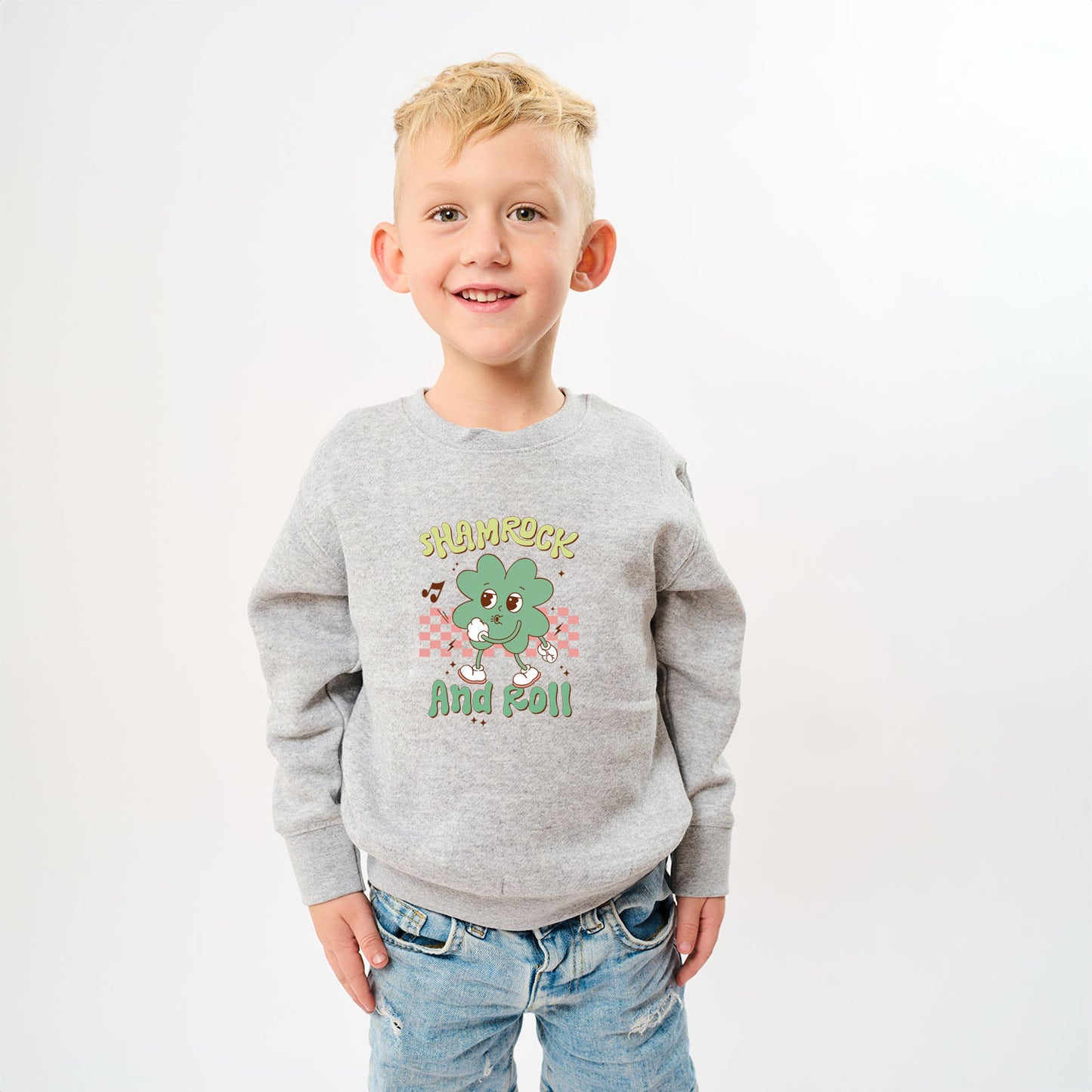 Shamrock and Roll | Youth Ultra-Soft Graphic Sweatshirt