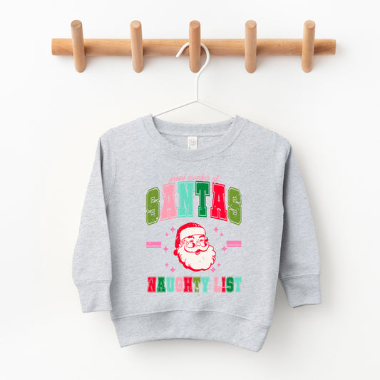 Member Of Santa's Naughty List | Toddler Graphic Sweatshirt