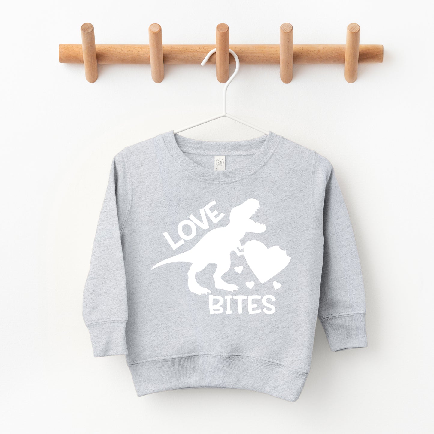 Love Bites Dinosaur | Toddler Graphic Sweatshirt