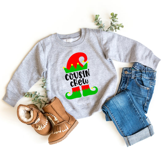 Cousin Crew Elf | Toddler Graphic Sweatshirt