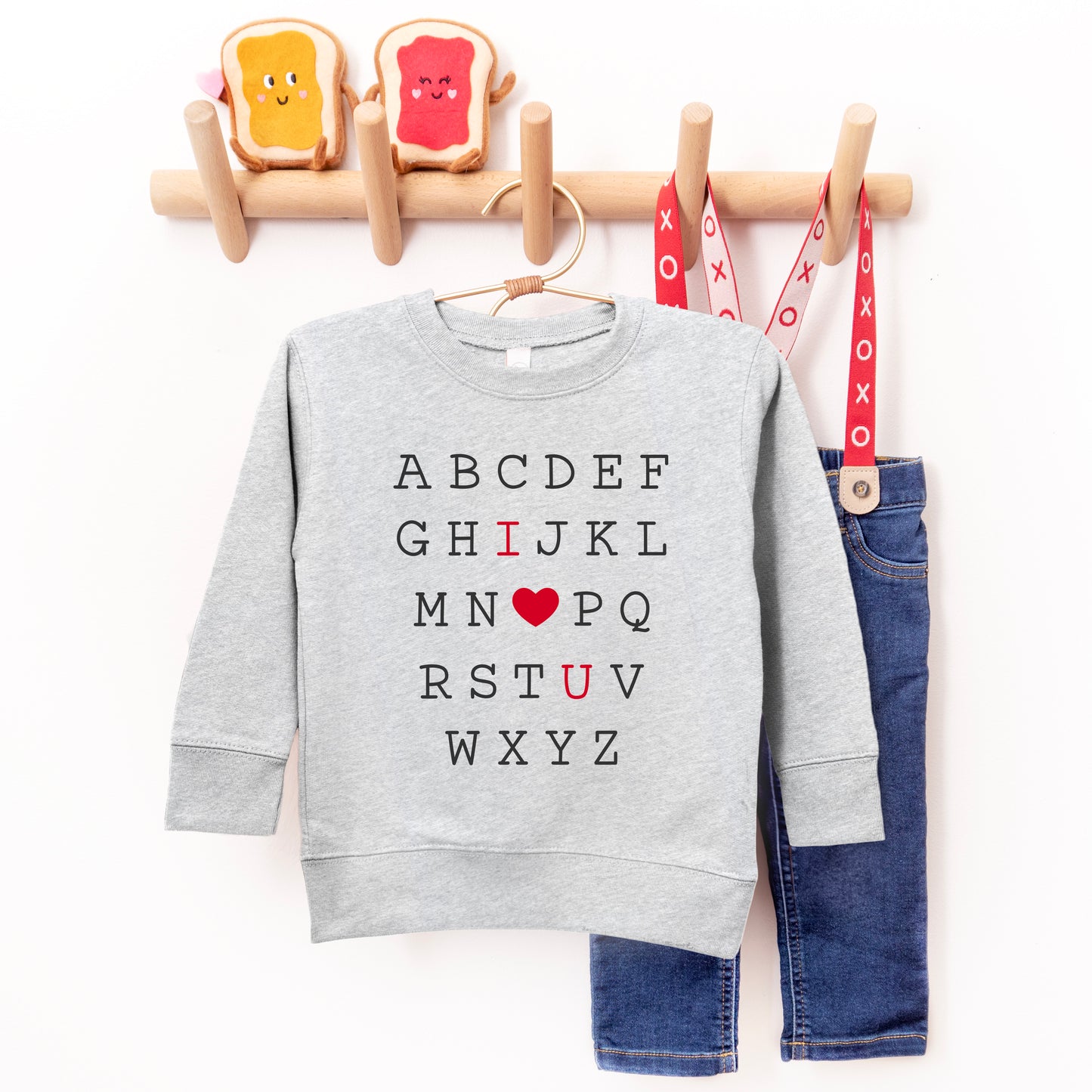 Alphabet I Love You | Toddler Graphic Sweatshirt