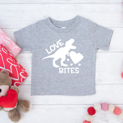 Love Bites Dinosaur | Toddler Graphic Short Sleeve Tee