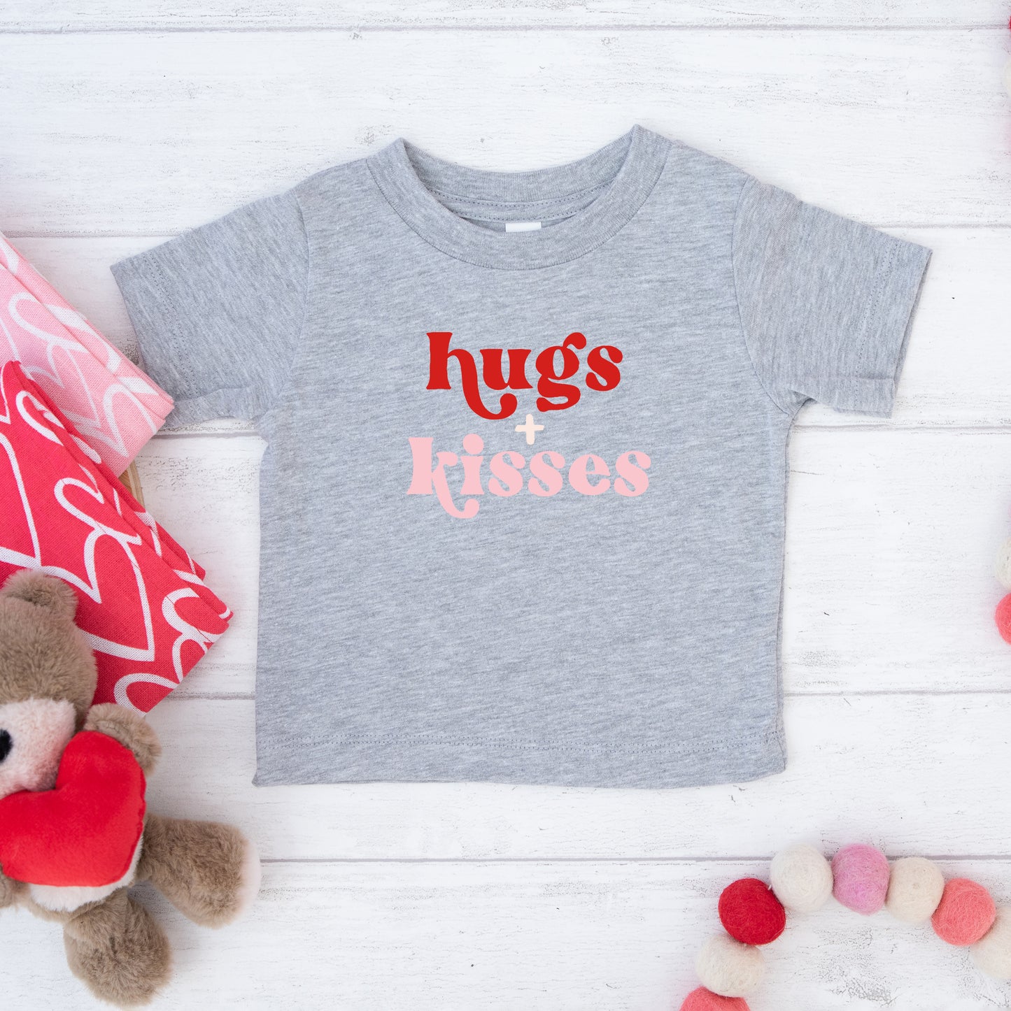 Hugs And Kisses | Youth Graphic Short Sleeve Tee