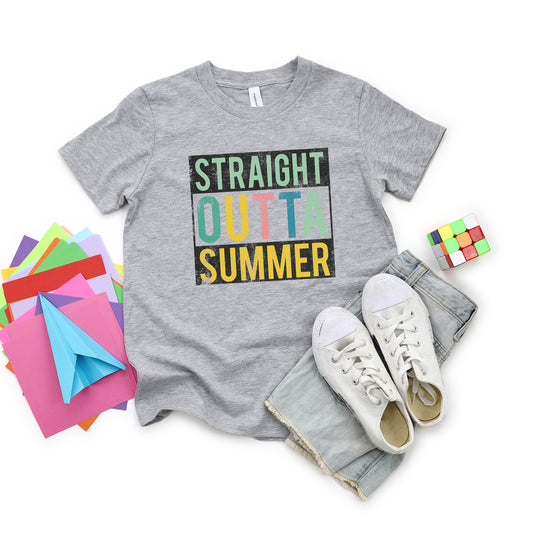 Straight Outta Summer | Youth Graphic Short Sleeve Tee