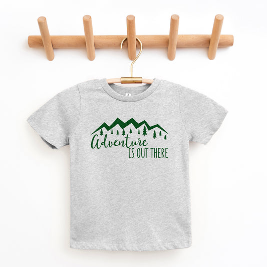 Adventure Is Out There Mountains | Youth Graphic Short Sleeve Tee