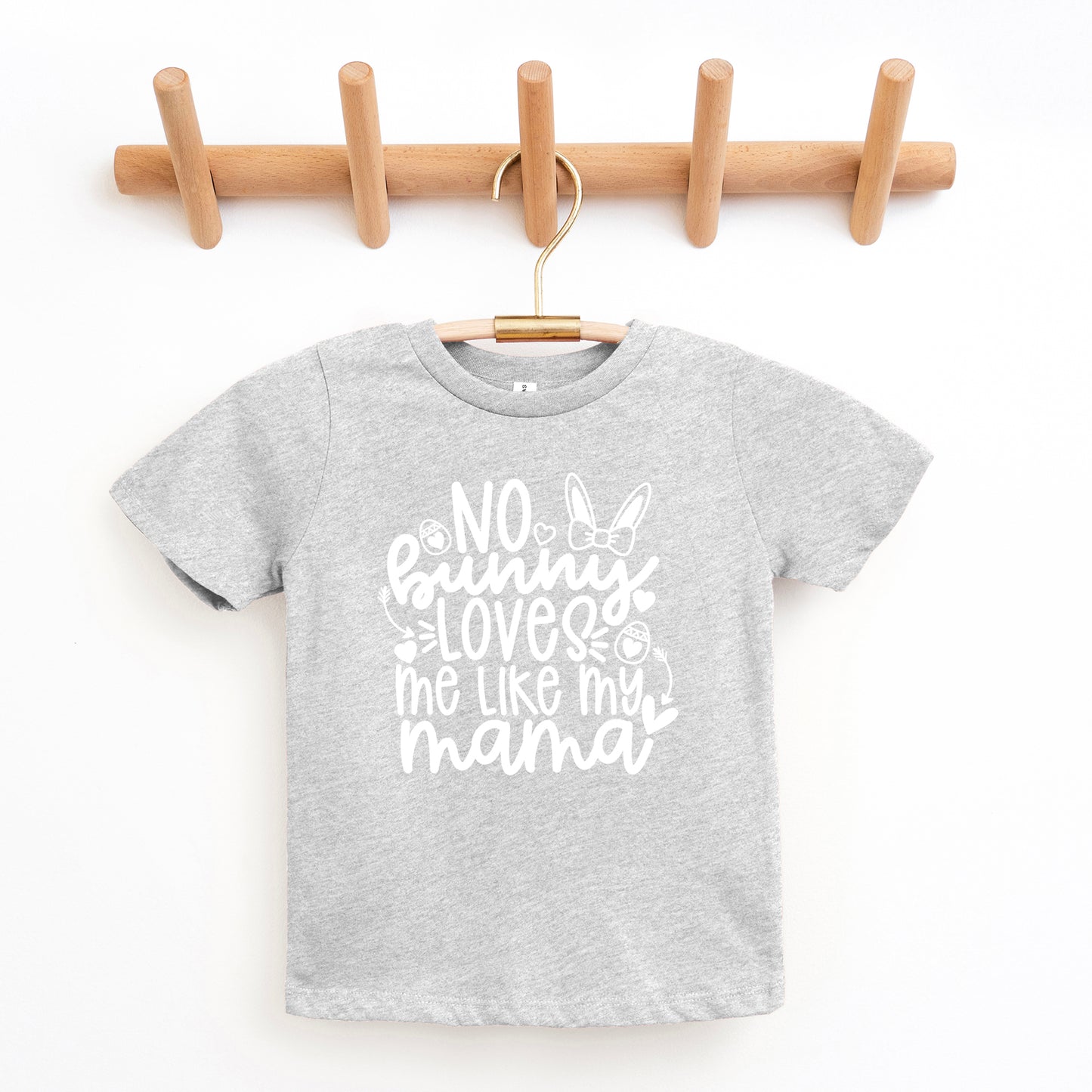 No Bunny Loves Me Like Mama | Toddler Graphic Short Sleeve Tee