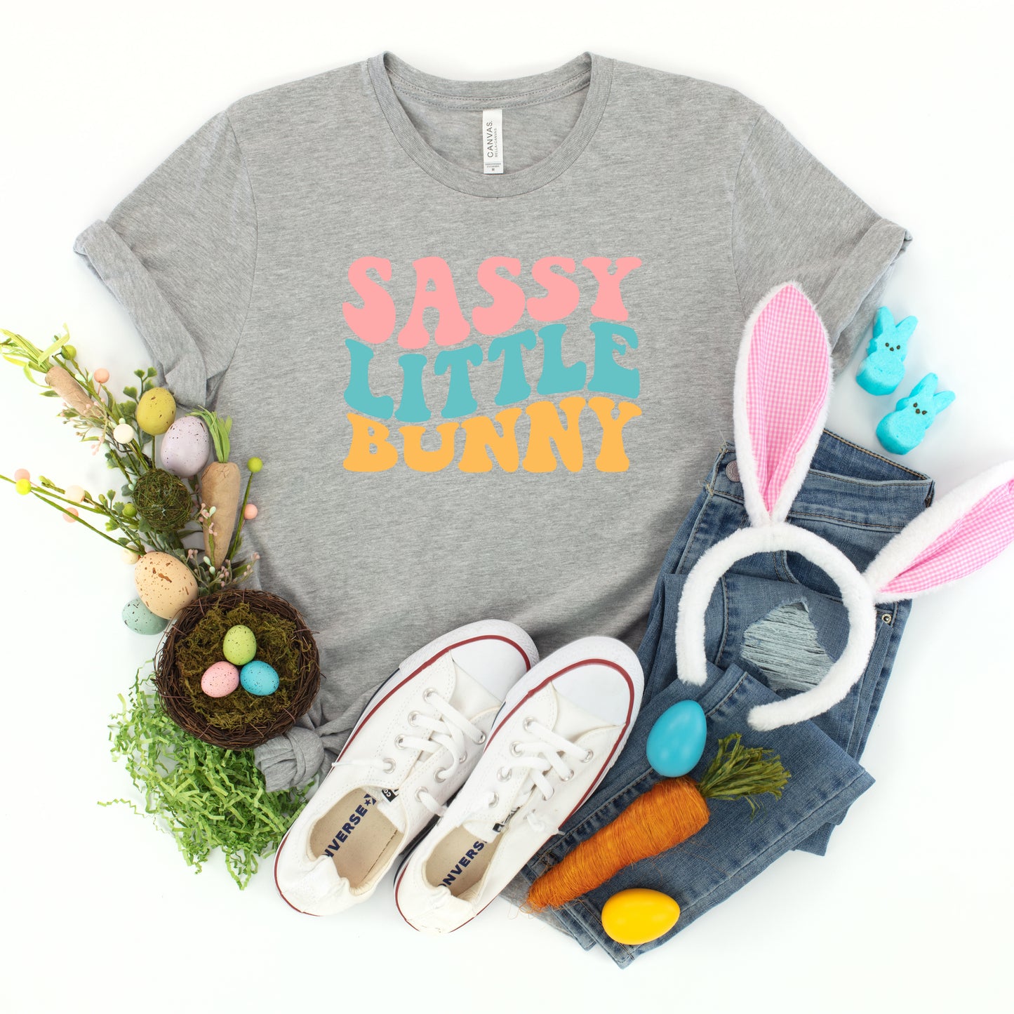 Sassy Little Bunny | Toddler Graphic Short Sleeve Tee