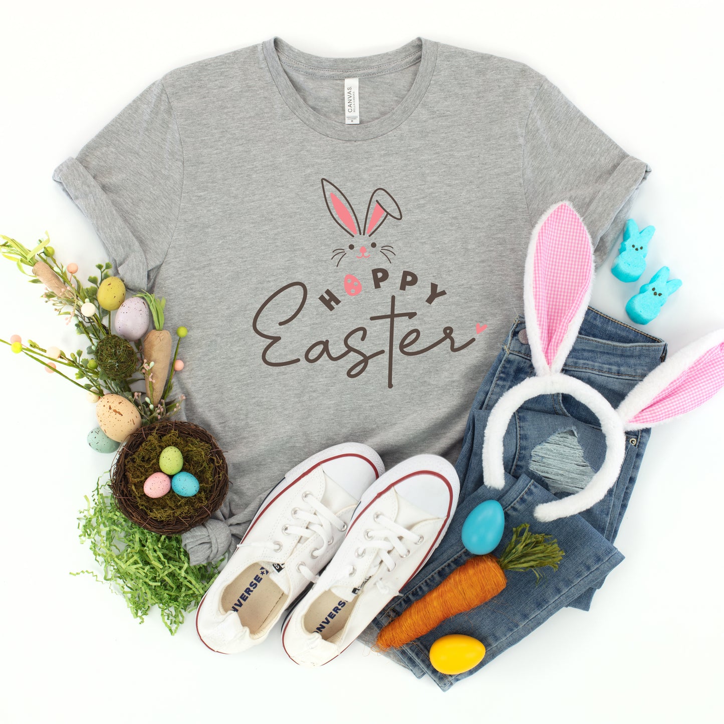 Hoppy Easter Bunny Egg | Youth Graphic Short Sleeve Tee