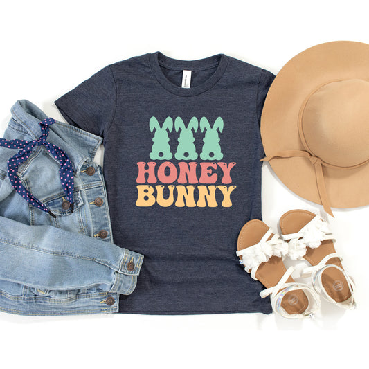 Honey Bunny Bunny Tails | Toddler Graphic Short Sleeve Tee