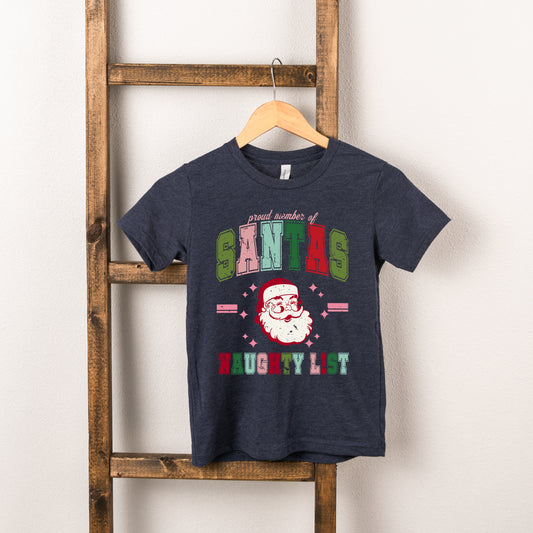 Member Of Santa's Naughty List | Toddler Graphic Short Sleeve Tee