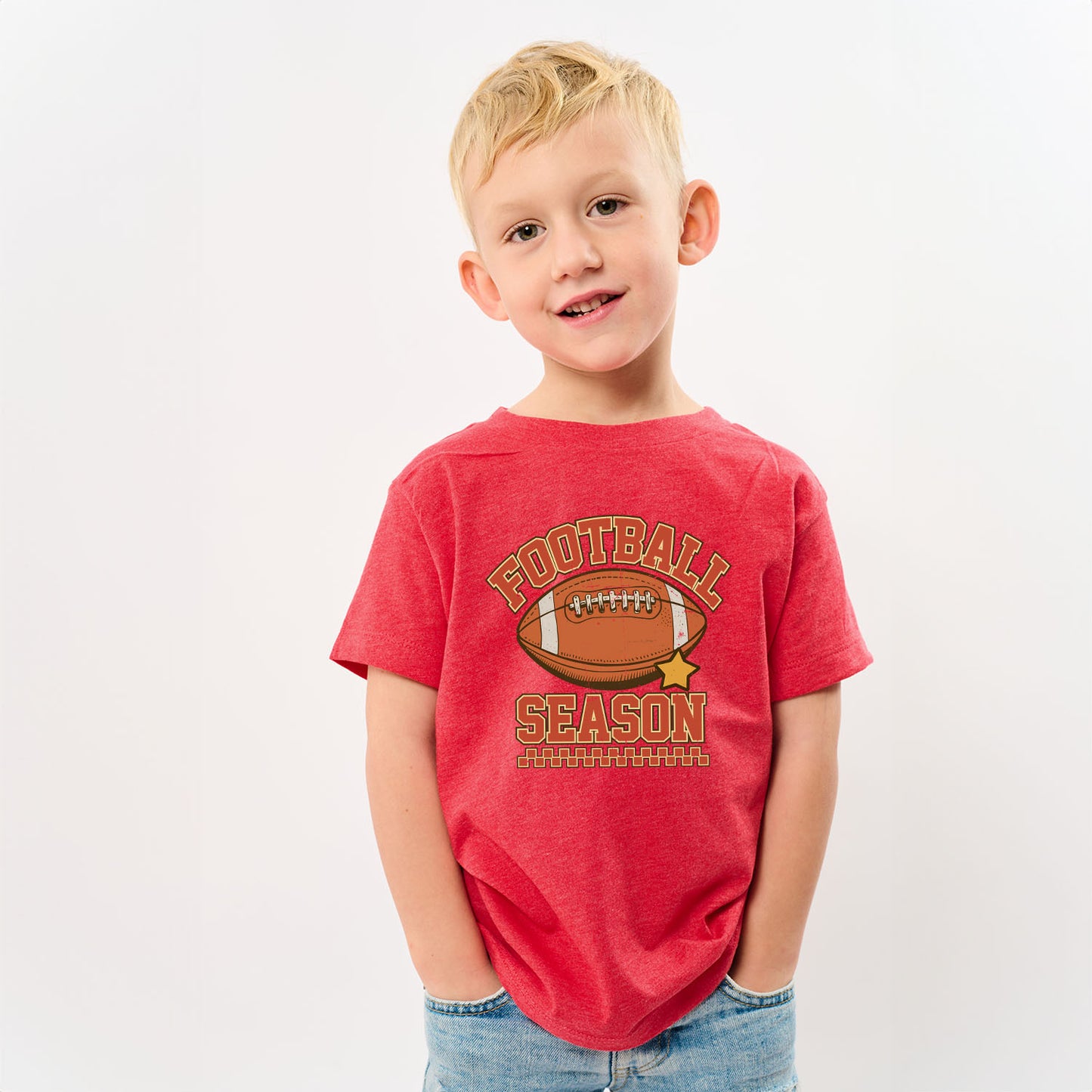 Football Season Star | Toddler Graphic Short Sleeve Tee