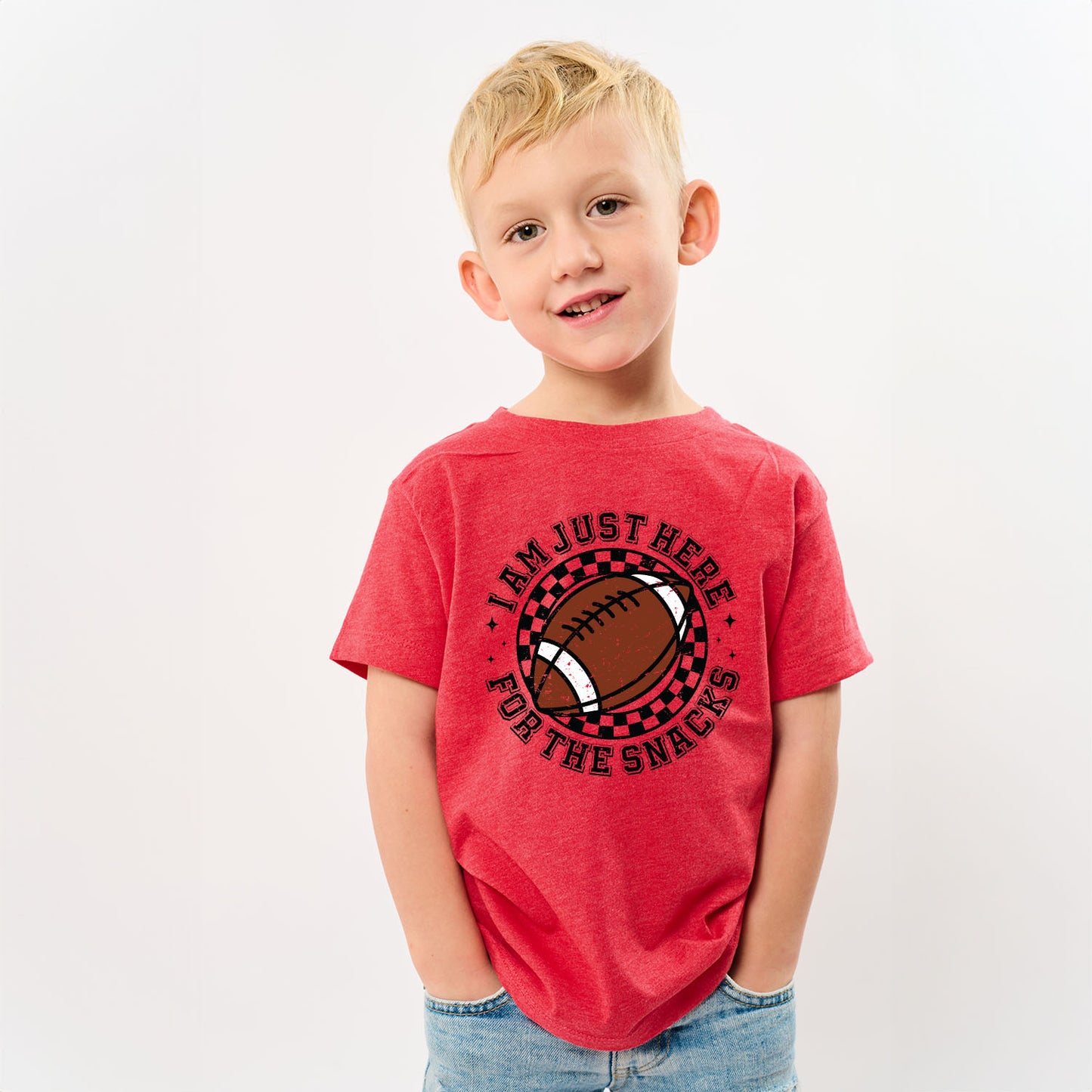 I Am Just Here For The Snacks | Toddler Graphic Short Sleeve Tee