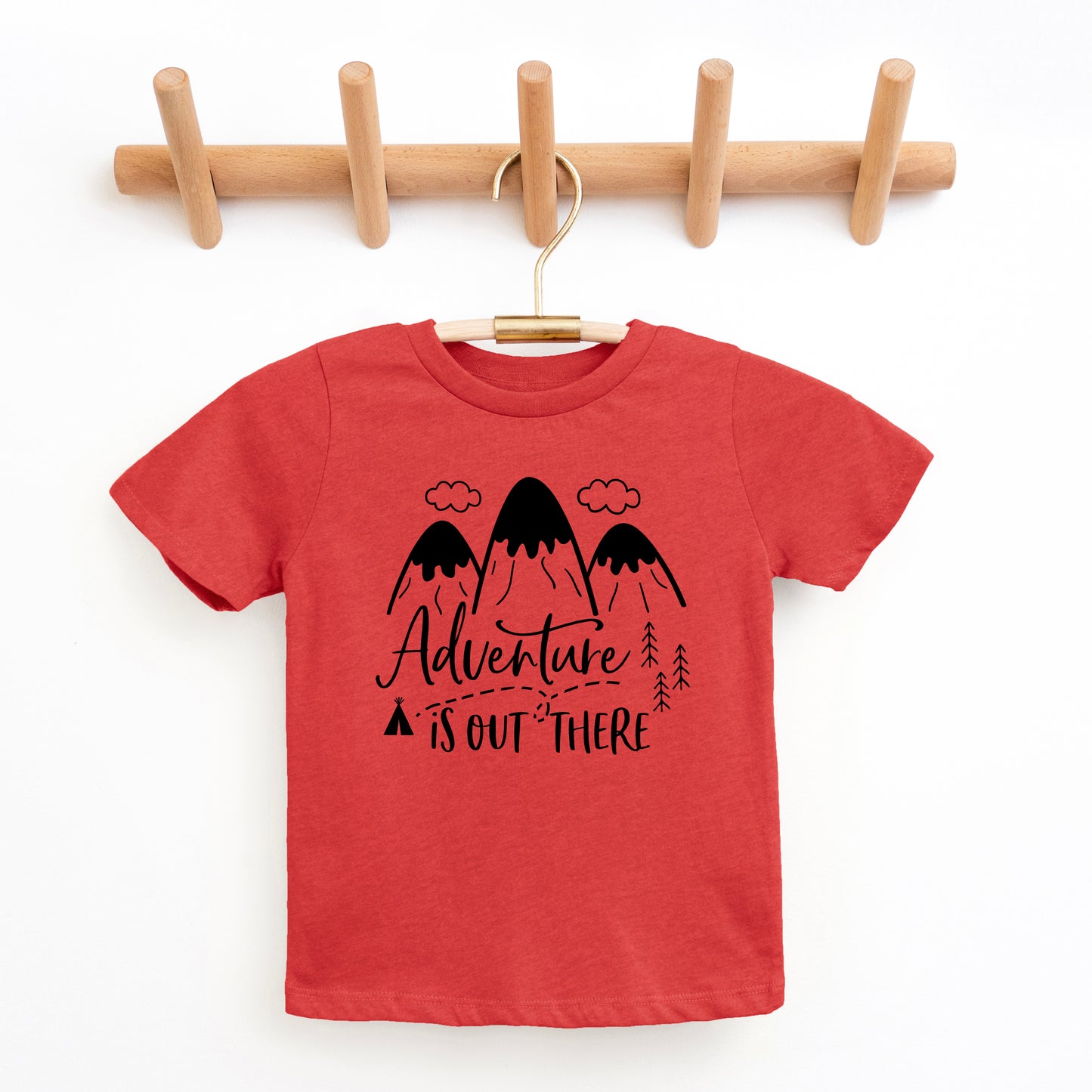 Adventure Is Out There Mountain Trail | Toddler Graphic Short Sleeve Tee