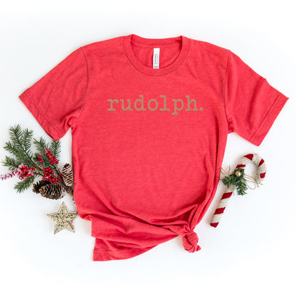 Rudolph Puff Print | Youth Graphic Short Sleeve Tee