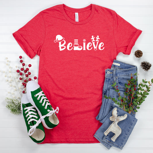 Believe Christmas | Youth Graphic Short Sleeve Tee