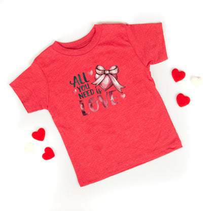 All You Need Is Love Coquette | Youth Graphic Short Sleeve Tee