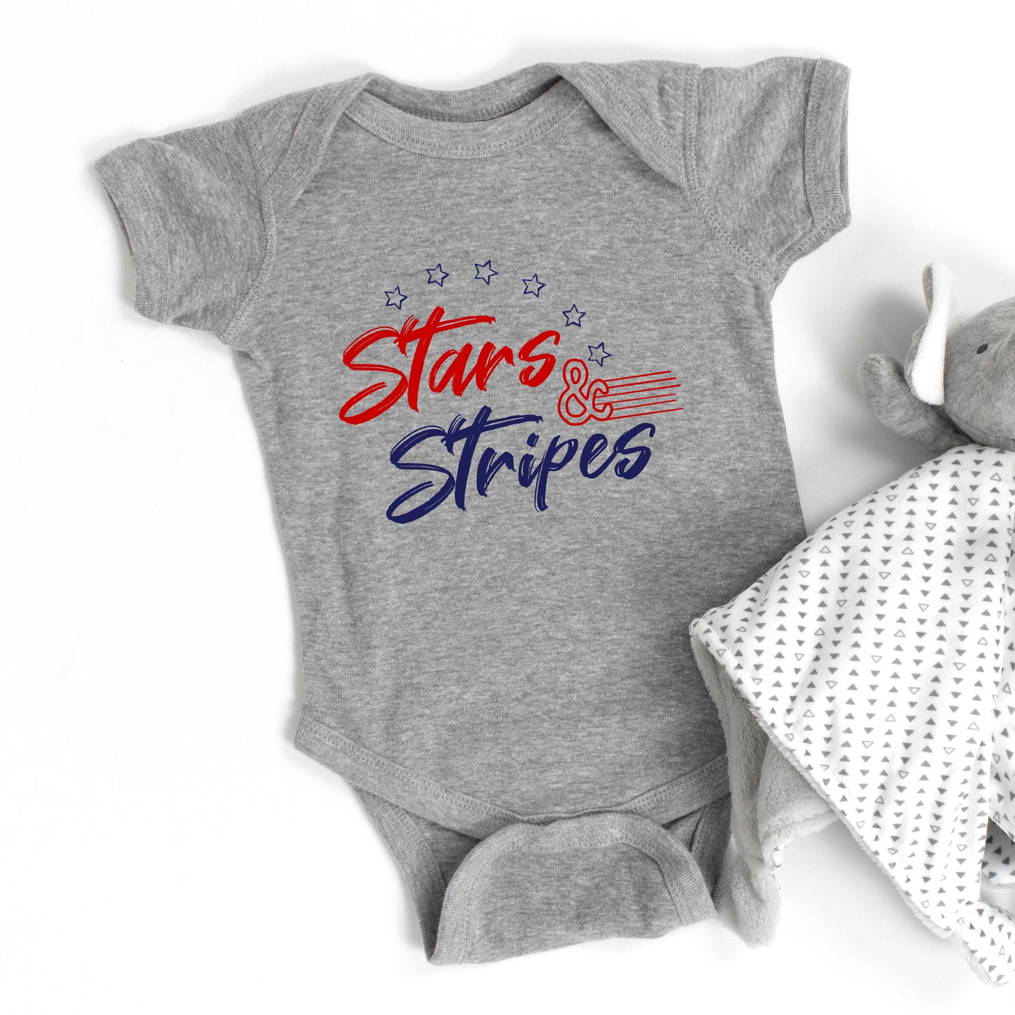 Stars And Stripes | Baby Graphic Short Sleeve Onesie