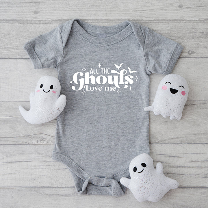 All The Ghouls Love Me Diamonds | Baby Graphic Short Sleeve Onesie