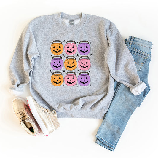 Halloween Candy Bucket Chart | Youth Graphic Sweatshirt