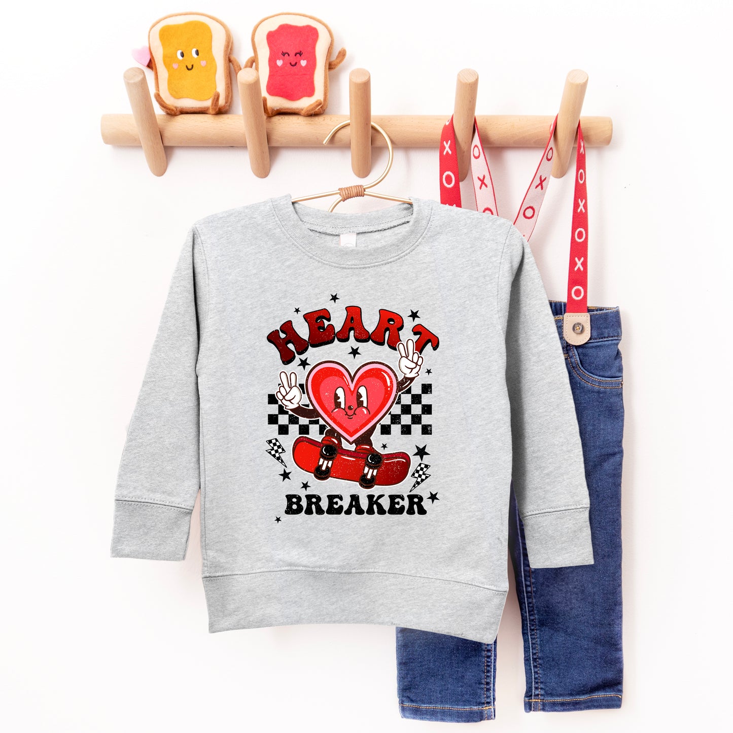 Heart Breaker Skater | Youth Ultra-Soft Graphic Sweatshirt