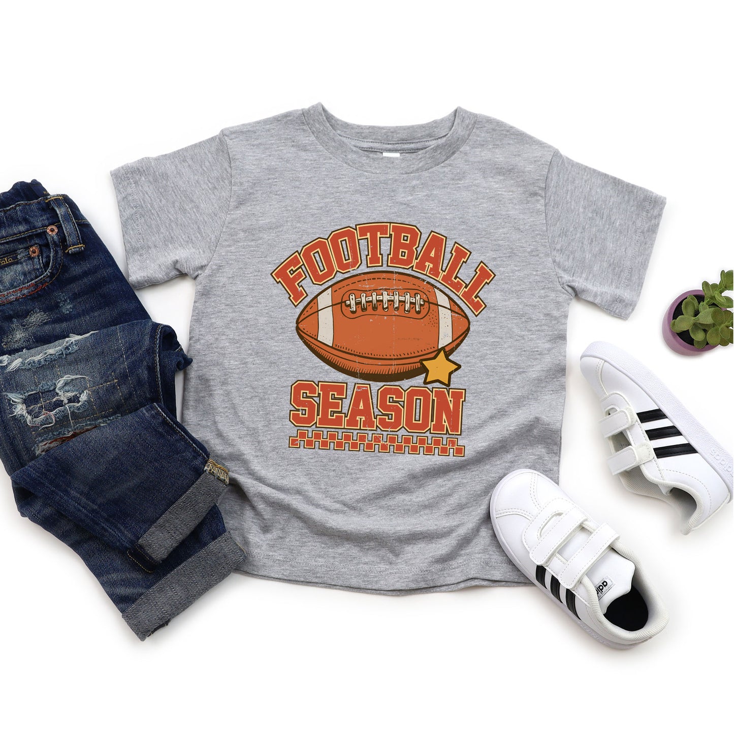 Football Season Star | Toddler Graphic Short Sleeve Tee