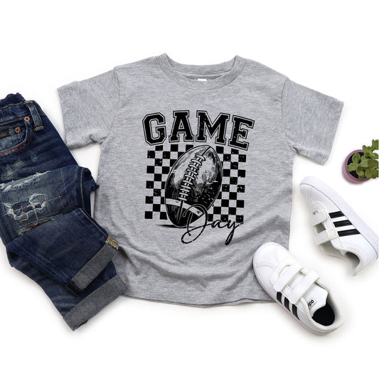 Retro Football Game Day | Toddler Graphic Short Sleeve Tee