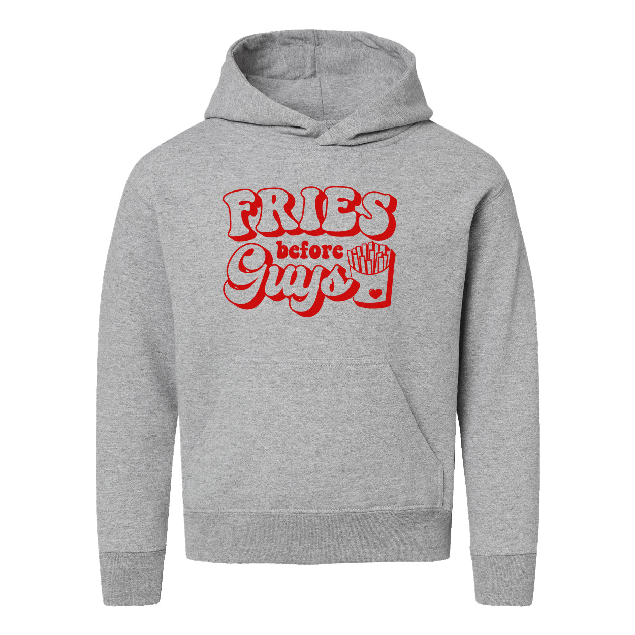 Fries Before Guys Bold | Youth Graphic Hoodie