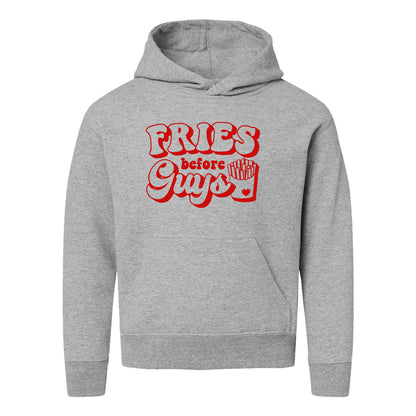 Fries Before Guys Bold | Youth Graphic Hoodie