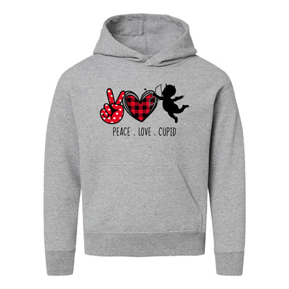 Peace Love Cupid | Youth Graphic Hoodie