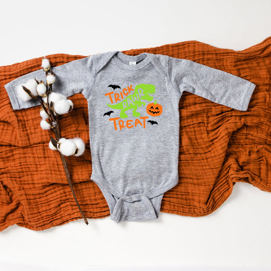 Trick Rawr Treat | Baby Graphic Long Sleeve Onesie