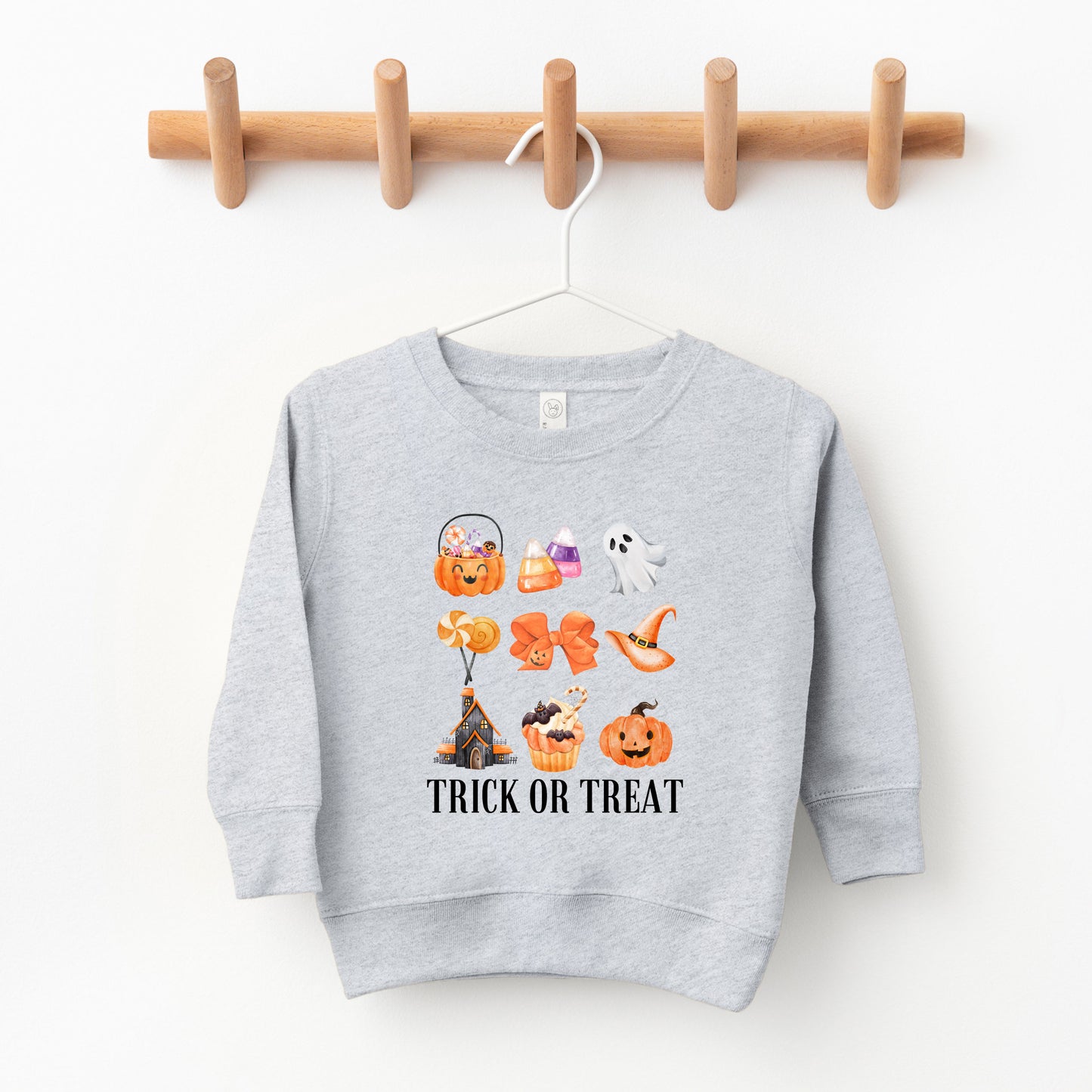 Trick Or Treat Chart | Toddler Graphic Sweatshirt