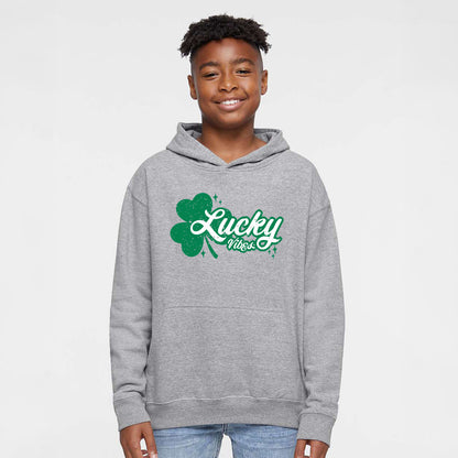 Lucky Vibes Clover | Youth Graphic Hoodie