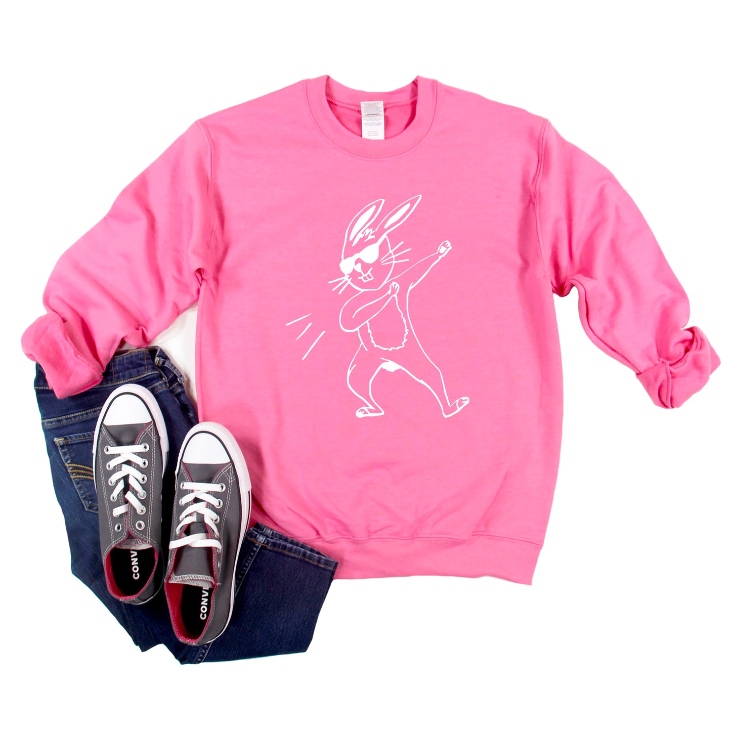 Dabbing Bunny | Youth Graphic Sweatshirt