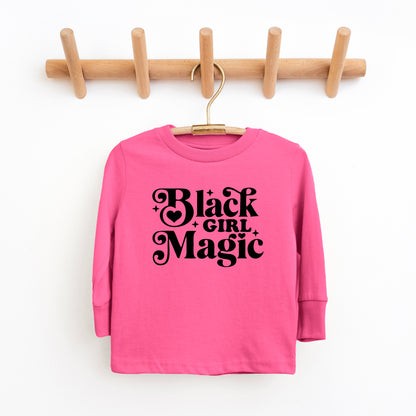 Black Girl Magic | Toddler Graphic Long Sleeve Tee