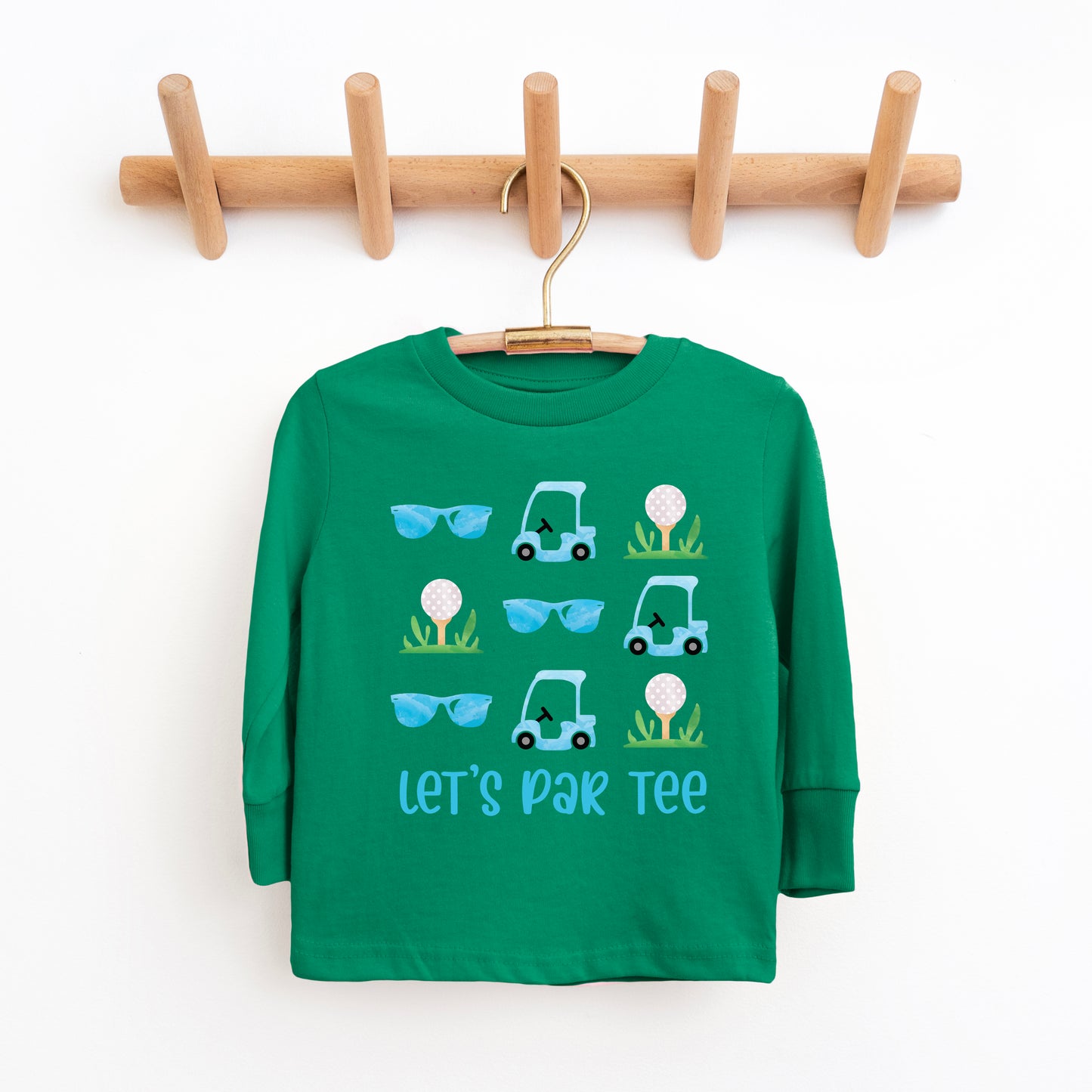 Let's Par Tee Sunglasses | Toddler Graphic Long Sleeve Tee