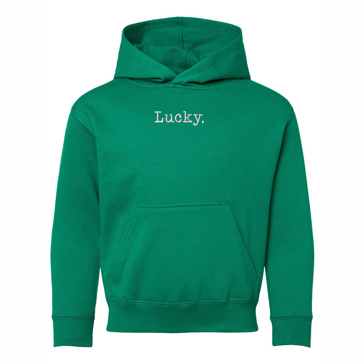 Embroidered Lucky Typewriter | Youth Graphic Hoodie