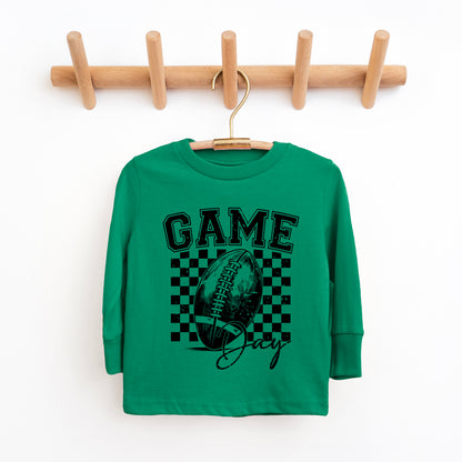 Retro Football Game Day | Youth Graphic Long Sleeve Tee