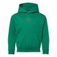 Embroidered Smiley Face Outline | Youth Graphic Hoodie