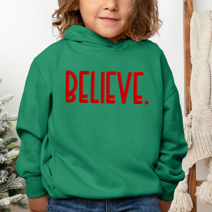 Believe Bold Puff Print | Toddler Graphic Hoodie