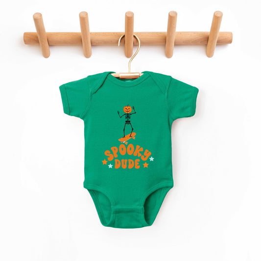 Spooky Dude Skeleton | Baby Graphic Short Sleeve Onesie