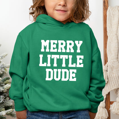 Merry Little Dude | Toddler Graphic Hoodie