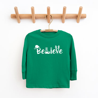 Believe Christmas | Toddler Graphic Long Sleeve Tee