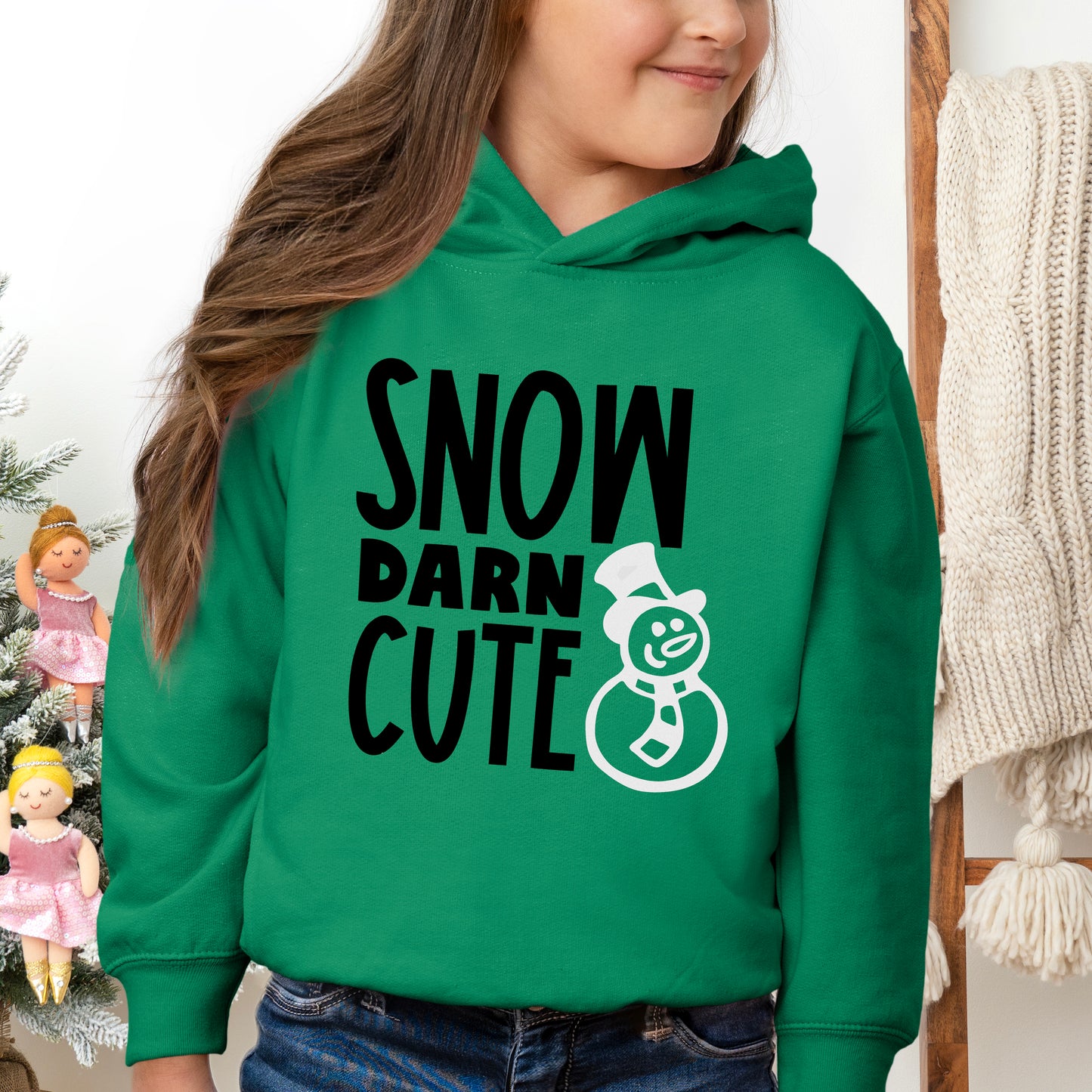 Snow Darn Cute Glitter | Toddler Graphic Hoodie