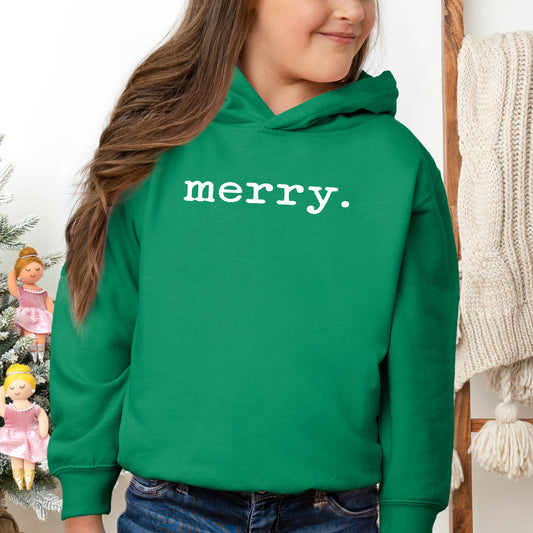 Merry Puff Print | Toddler Graphic Hoodie