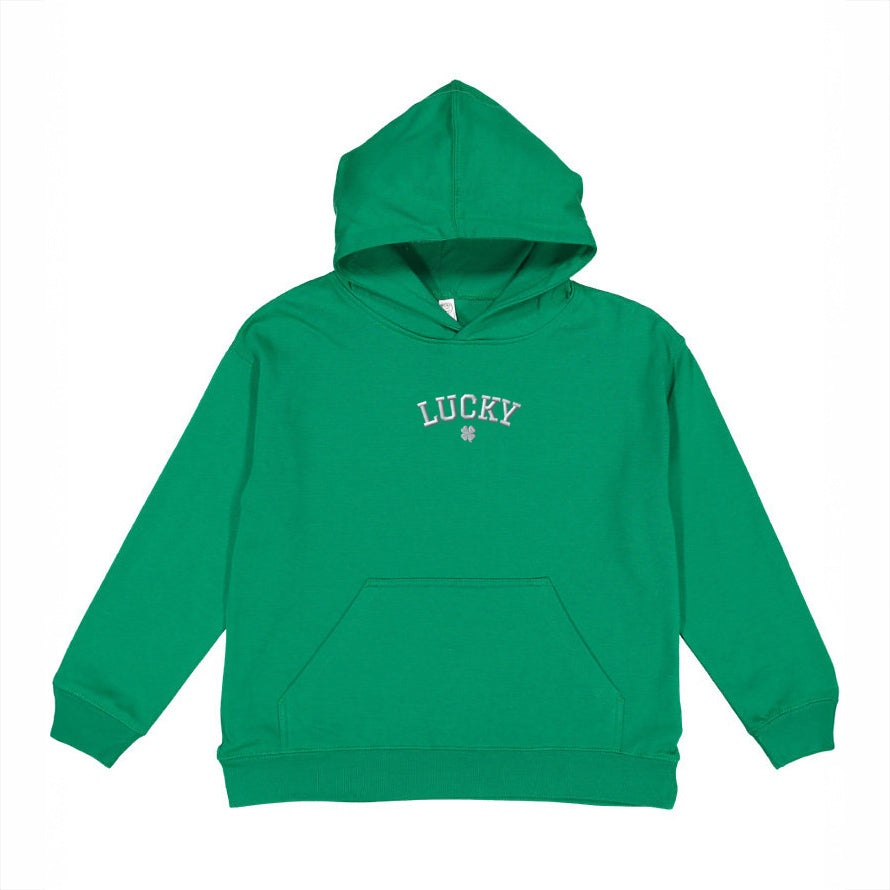 Embroidered Lucky Clover | Youth Graphic Hoodie